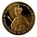 Jamaica $100 Gold PF 1979 10th Anniversary Prince Charles Investiture